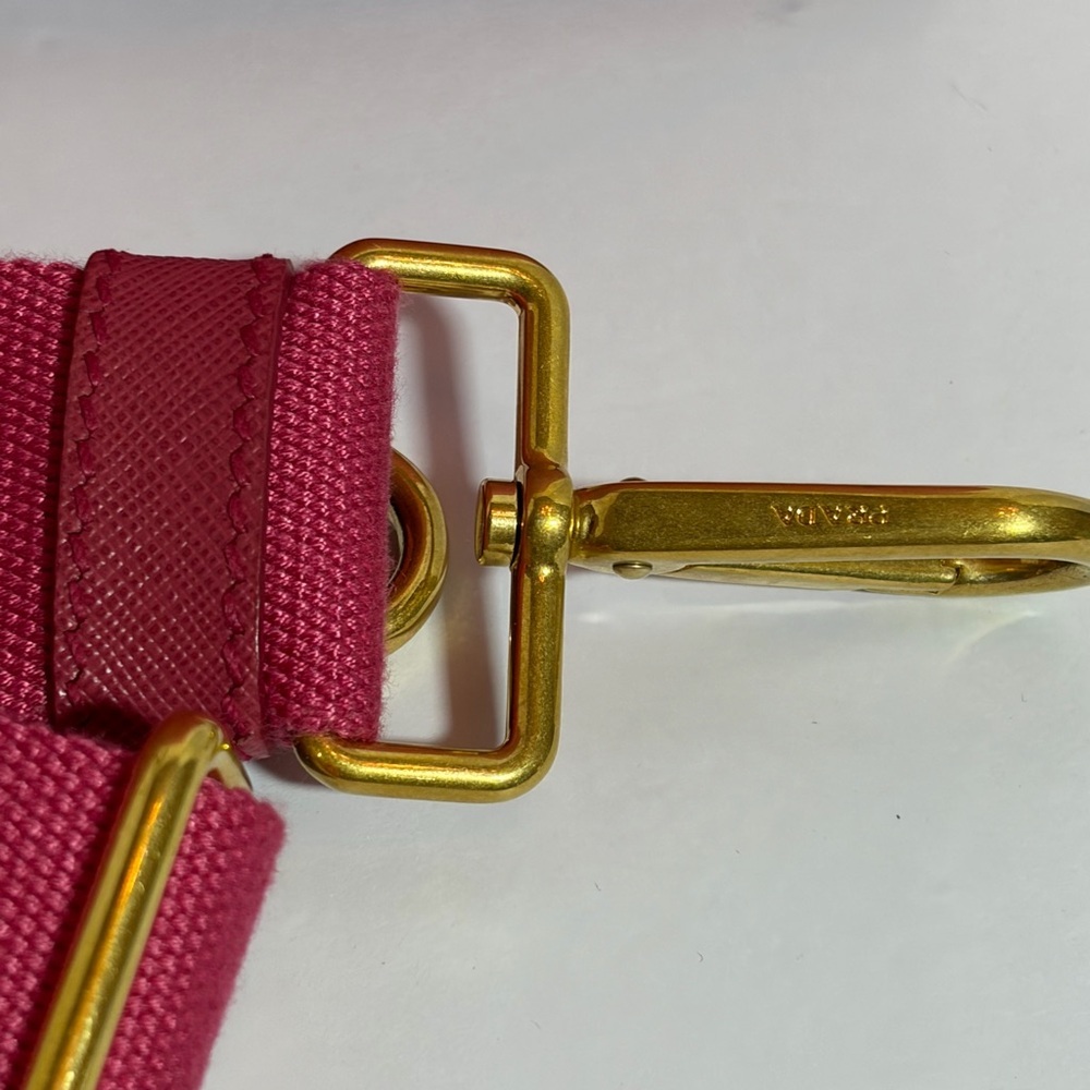 Prada Fuchsia Canvas Canapa Tote - Picture 3 of 12